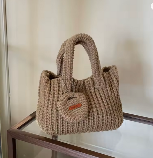 Crochet Bag with Matching Mini Pouch