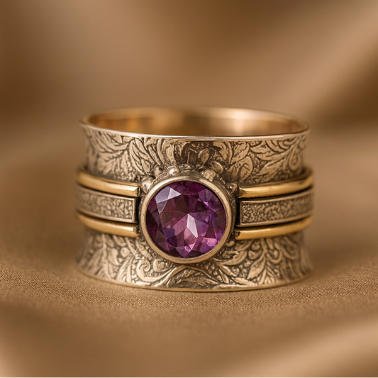 Inel meditație Bohemian Crystal