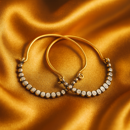 Luxe Boho Cubic Silver Studs