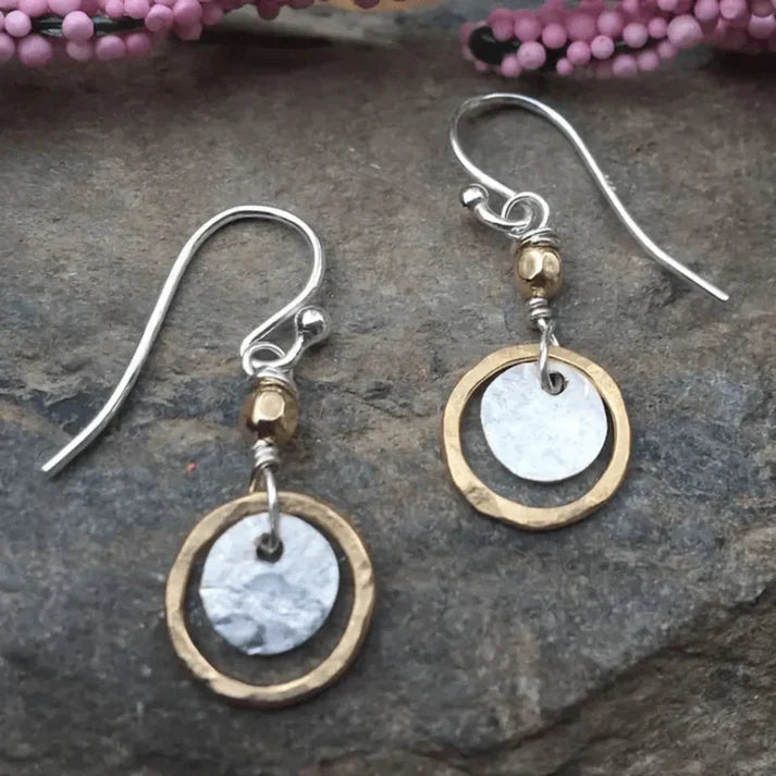 Vintage gold and silver earrings