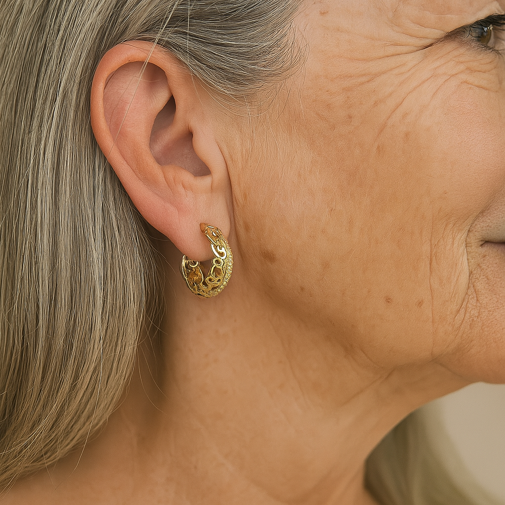 Pendientes Mandala Minimalistas en Oro.