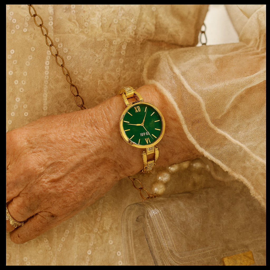 Reloj de cuarzo lujoso con exquisita artesanía