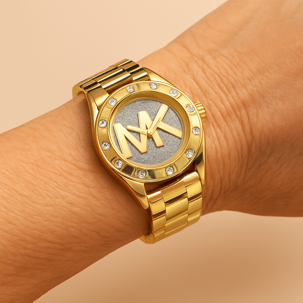 Reloj de pulsera de cuarzo Prestige Gold TVKLogo Edition