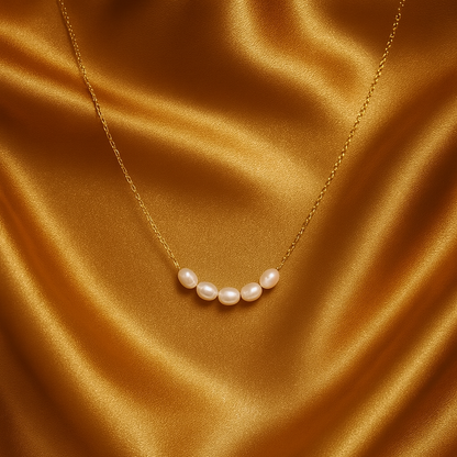 Luxe Gold & Pearl Necklace