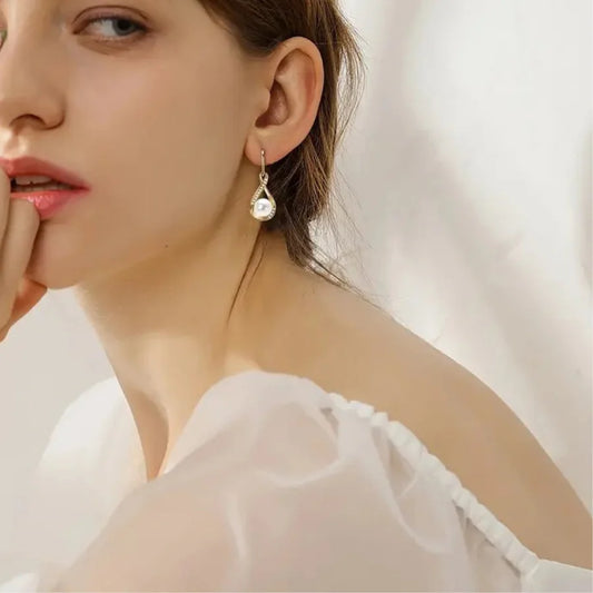 Pendientes de Perla Dorados