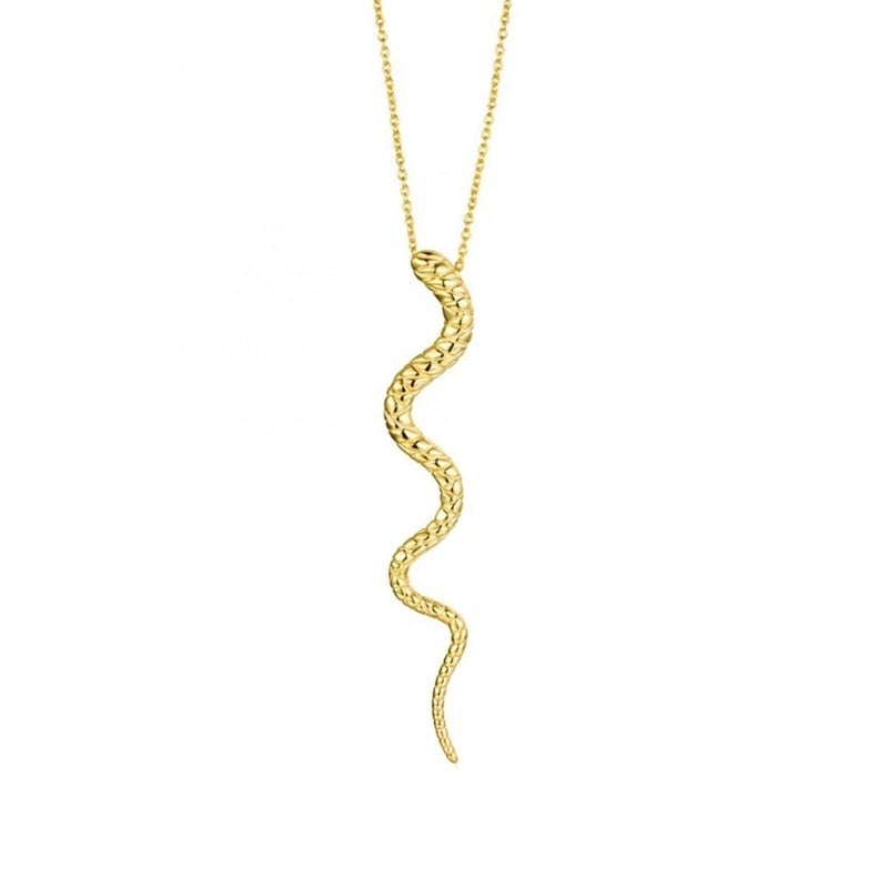 Amazonian Serpent Pendant in Silver