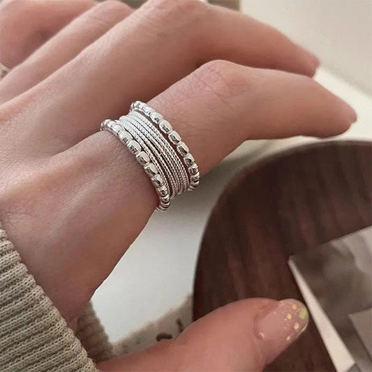 1+1 Offer: Sleek and simple silver ring – understated beauty