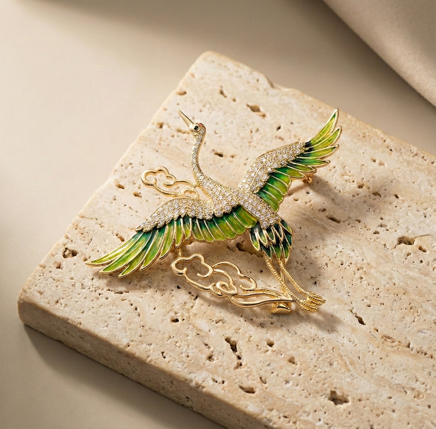 Opulent Soaring Harmony Brooch