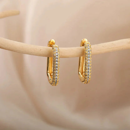Valerie | Square and Circular Earrings