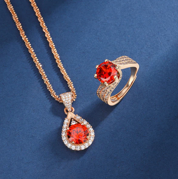 Crimson Champagne Set