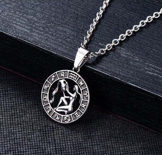 Pandantiv zodiac Rac din oțel inoxidabil