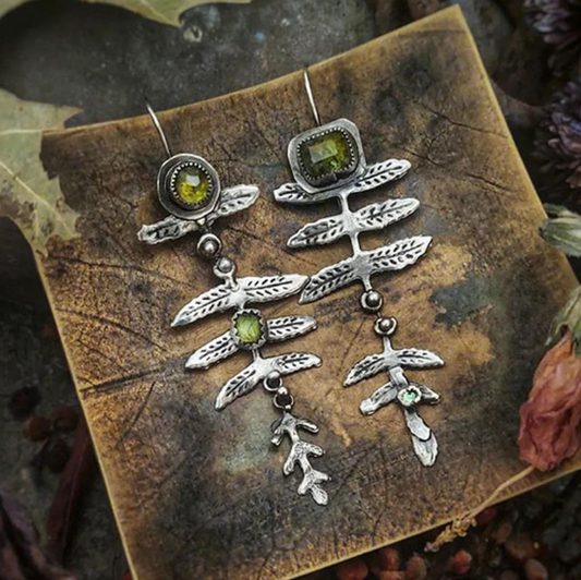 Náušnice ve tvaru listu