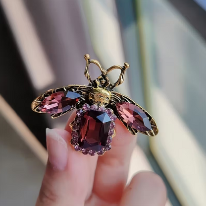 Majestic Golden Muse Bee Brooch