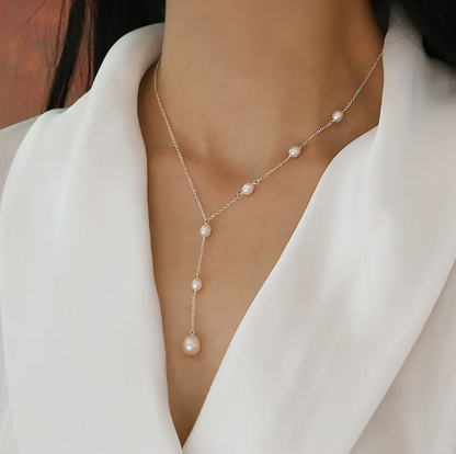 Freshwater Pearl Silver Necklace