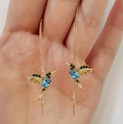 Pendientes Retro de Pájaro de Moda