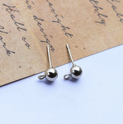 Ganchos para pendientes chapados en cobre DIY