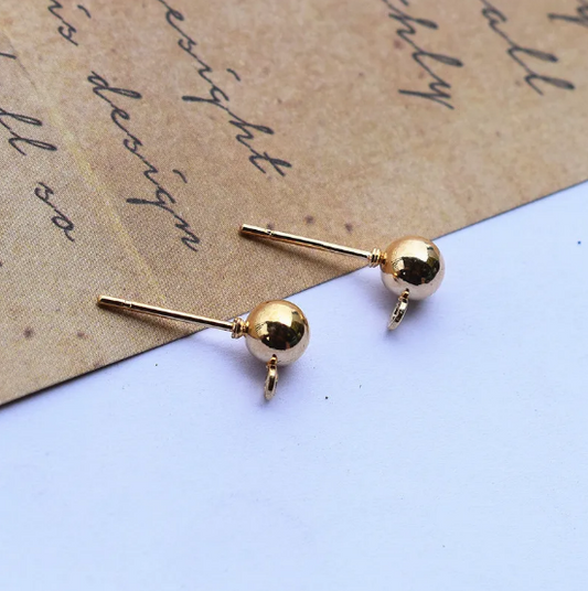 Ganchos para pendientes chapados en cobre DIY