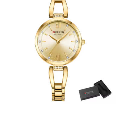 Reloj de cuarzo lujoso con exquisita artesanía