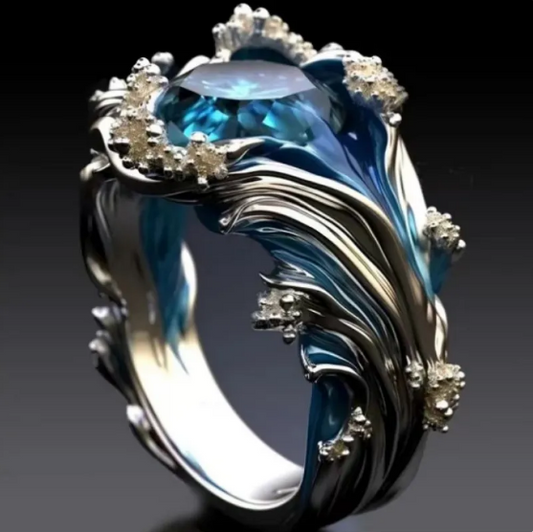 Anillo de Resina con Diamante HAILANG