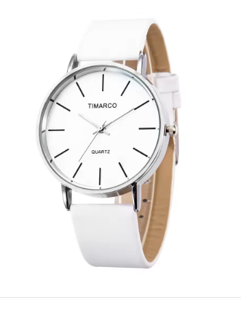 Reloj de cuarzo lujoso con caja sobredimensionada de acero inoxidable