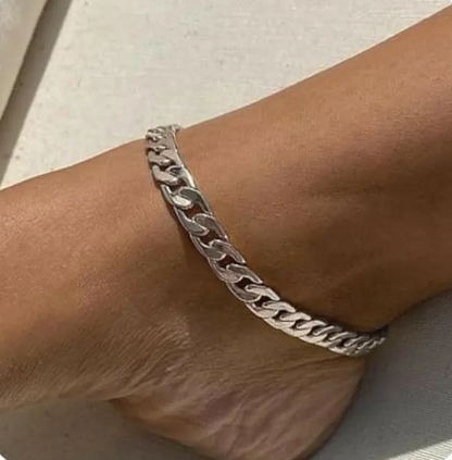 Tobillera de cadena para vacaciones en la playa