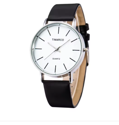 Reloj de cuarzo lujoso con caja sobredimensionada de acero inoxidable