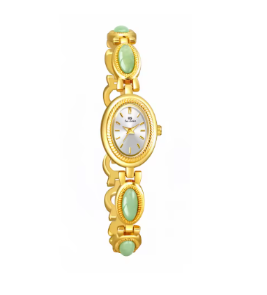 Luxurious Natural Stone Chain Wristwatch with Elegance