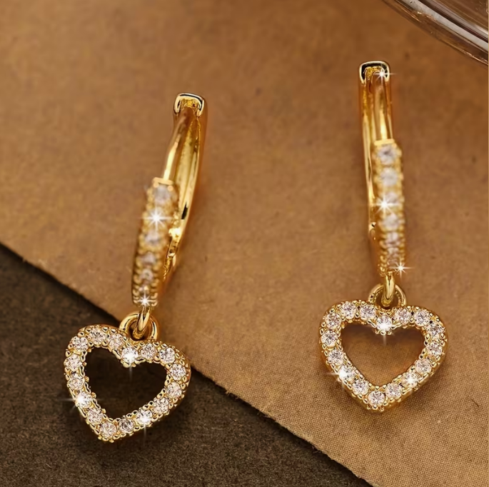 Opulent Heart of Grace Earrings