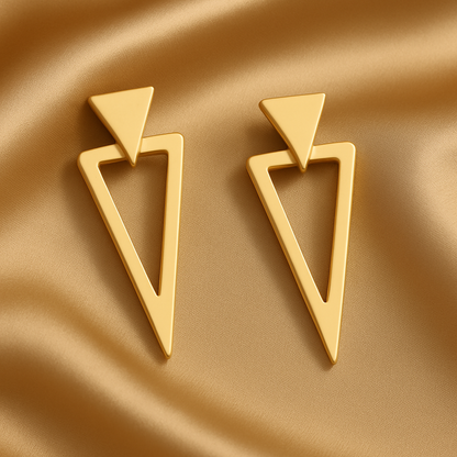 Elegant Triangle-Shaped Earrings