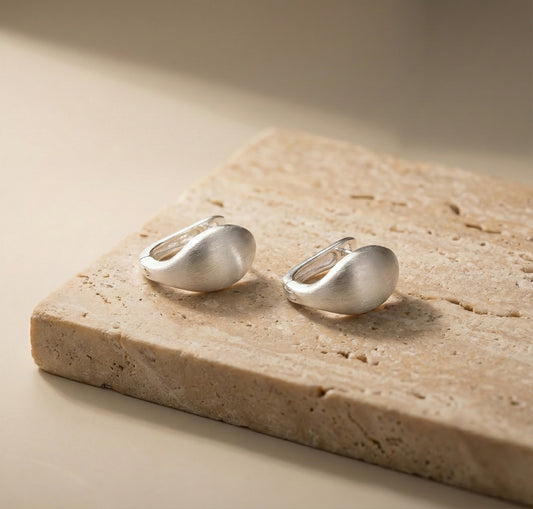 Velvet Crescent Elegance Hoops