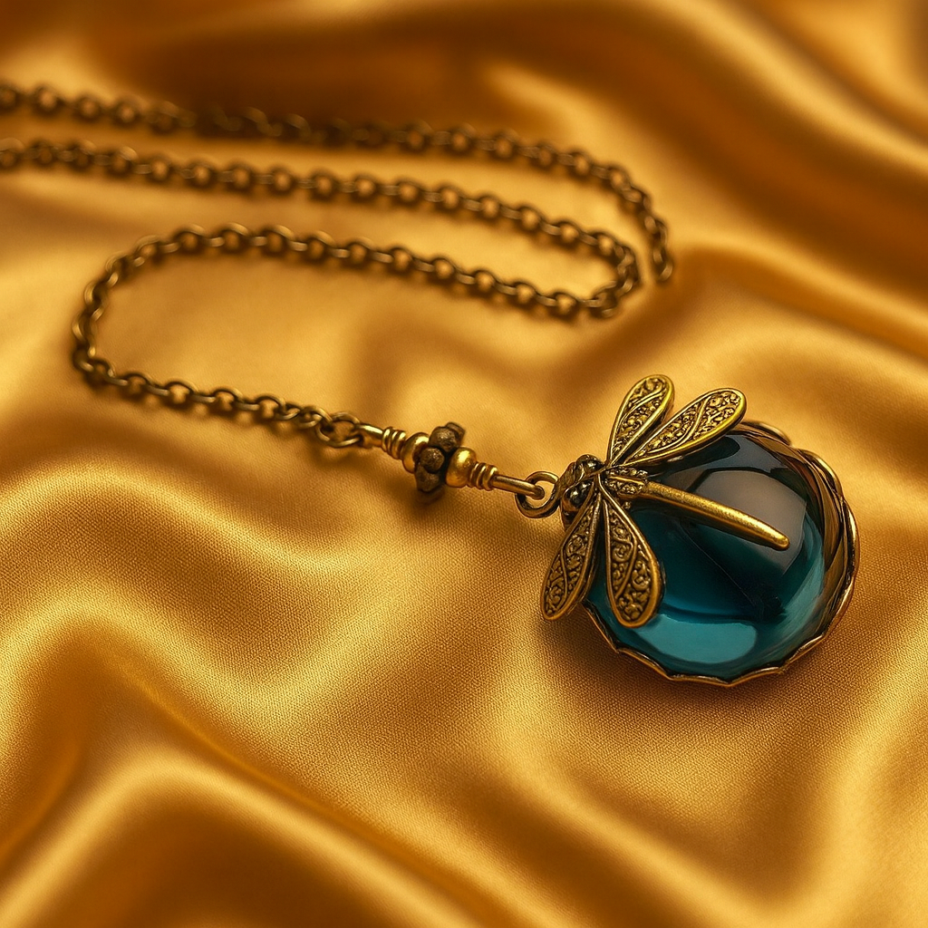 ヴィンテージトンボネックレス