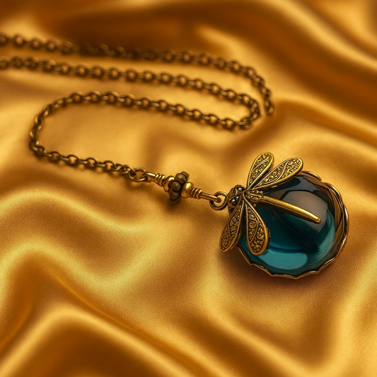 ヴィンテージトンボネックレス