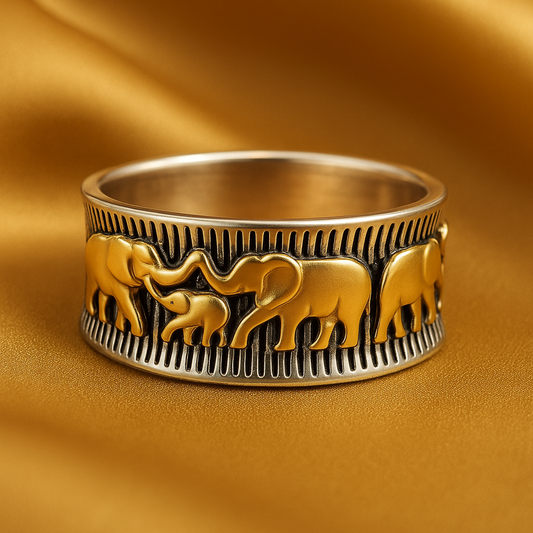 ヴィンテージゴールドエレファントリング