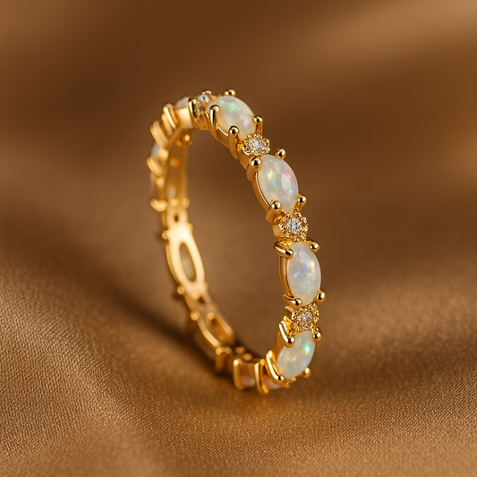 Eternal Opal Vintage Gold Ring