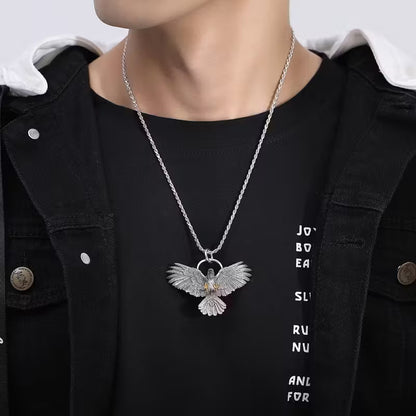 Eternal Wings of Grace Pendant Necklace