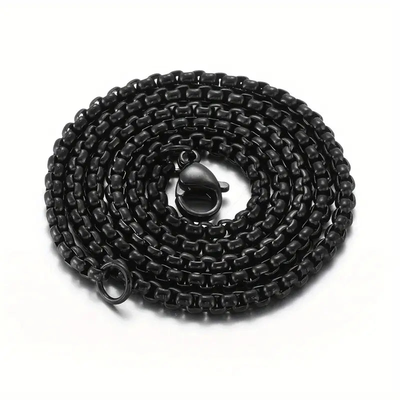 Uniseksowy naszyjnik łańcuszkowy ze stali nierdzewnej