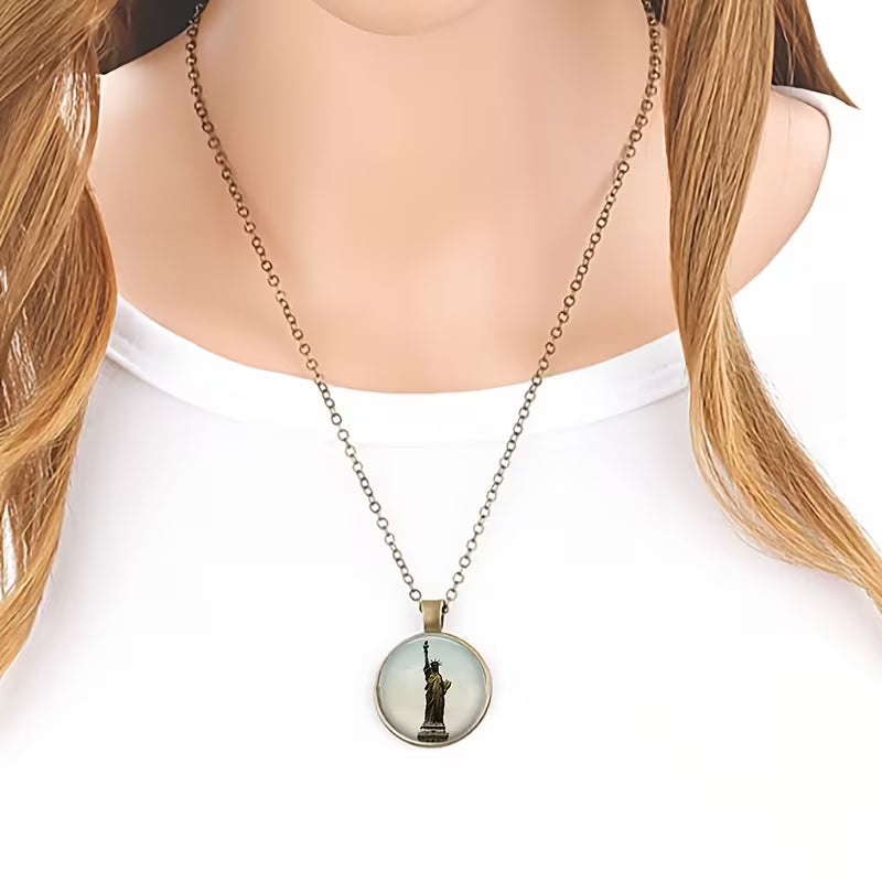 Lady Liberty Heirloom Medallion Necklace