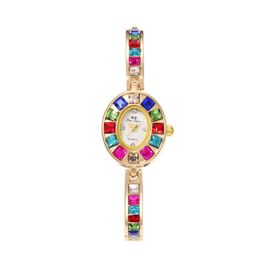 Rose Gold Womens Quartz Wristwatch With Timeless Elegance