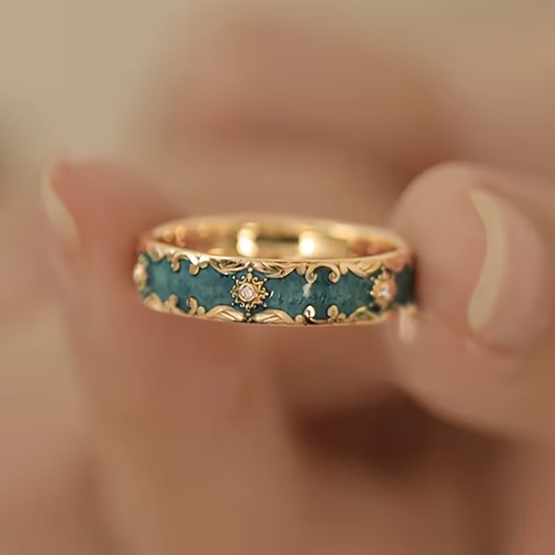 Vintage Open Cuff Elegance Ring