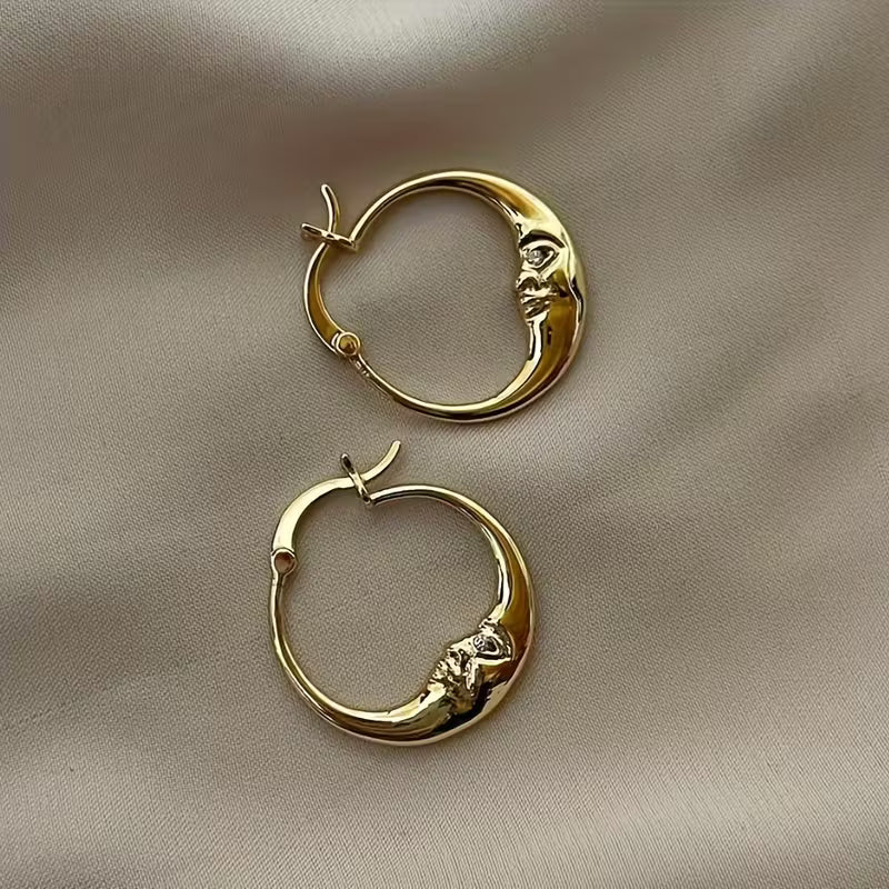 Vintage Crescent Moon Earrings