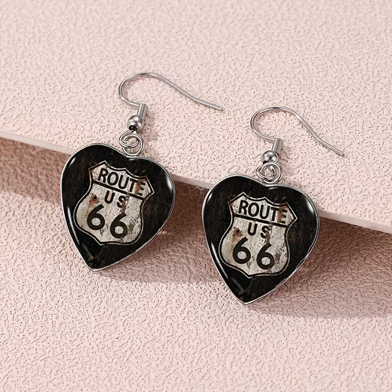 Heritage Route Elegance Heart Drop Earrings