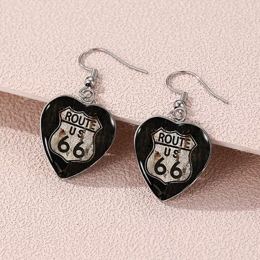 Heritage Route Elegance Heart Drop Earrings