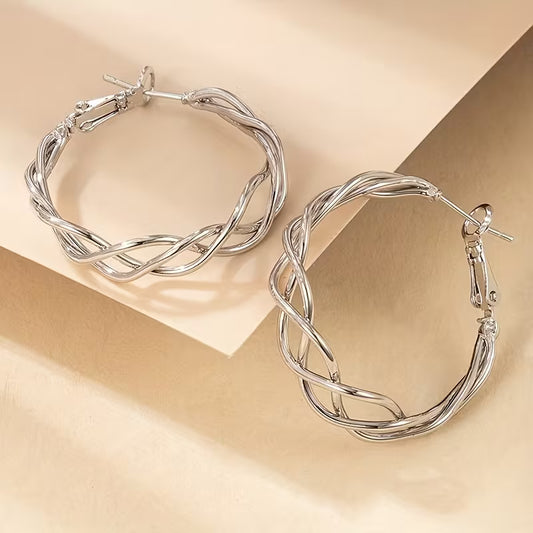 Interwoven Grace Classic Hoops