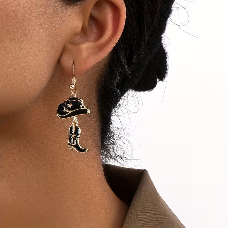 Western Noir Grace Drop Earrings