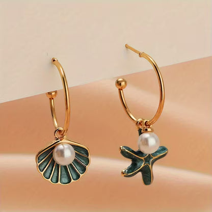 Coastal Pearl Whispers Drop Earrings