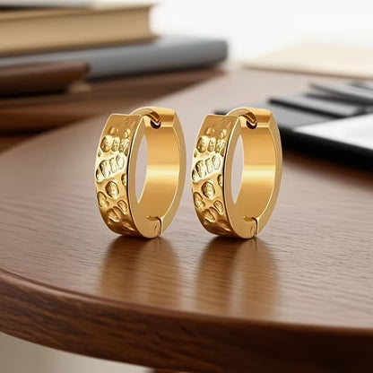 Timeless Relief Elegance Hoop Earrings