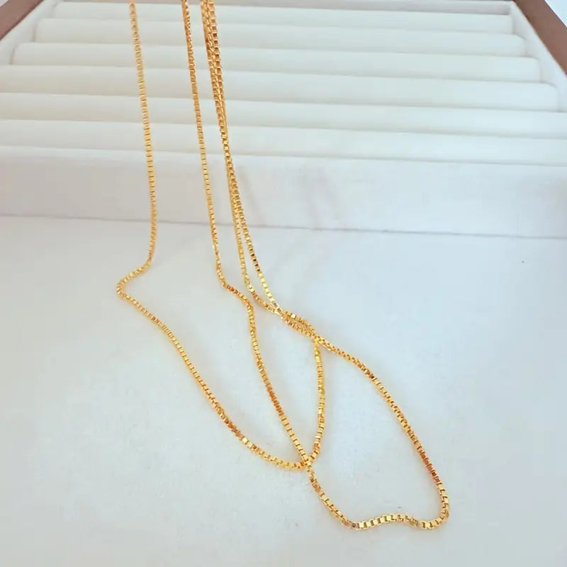 Gold Tone S925 Sterling Silver Neckpiece Luxuriance