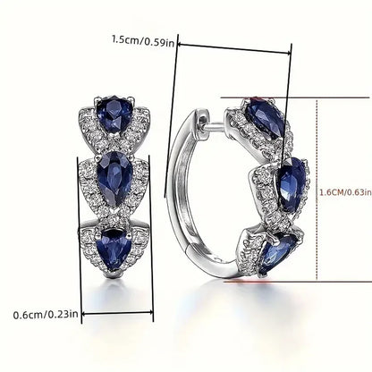 Royal Gemstone Crest Earrings