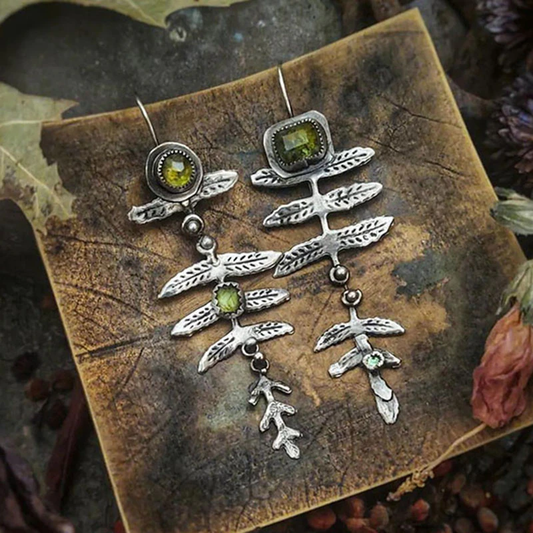 1+1 Offer: Vintage Nature Earrings in Silver
