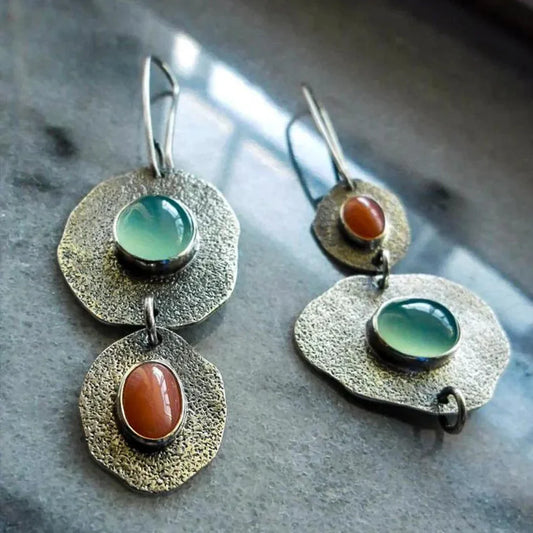 Vintage Natura Earrings in Silver